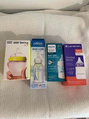 New baby bottles